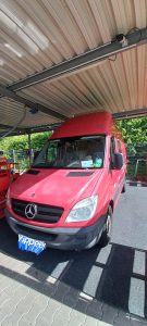 Camper, politur, vorher, Unilack